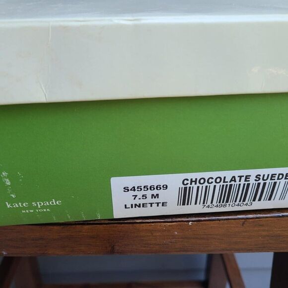 Kate Spade Linette Brown Suede Kitten Heels with Bow NIB!  NWT!  NEW! Size 7 1/2 - Picture 4 of 13